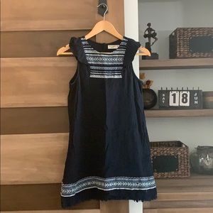 13/14 Abercrombie kids dress navy blue